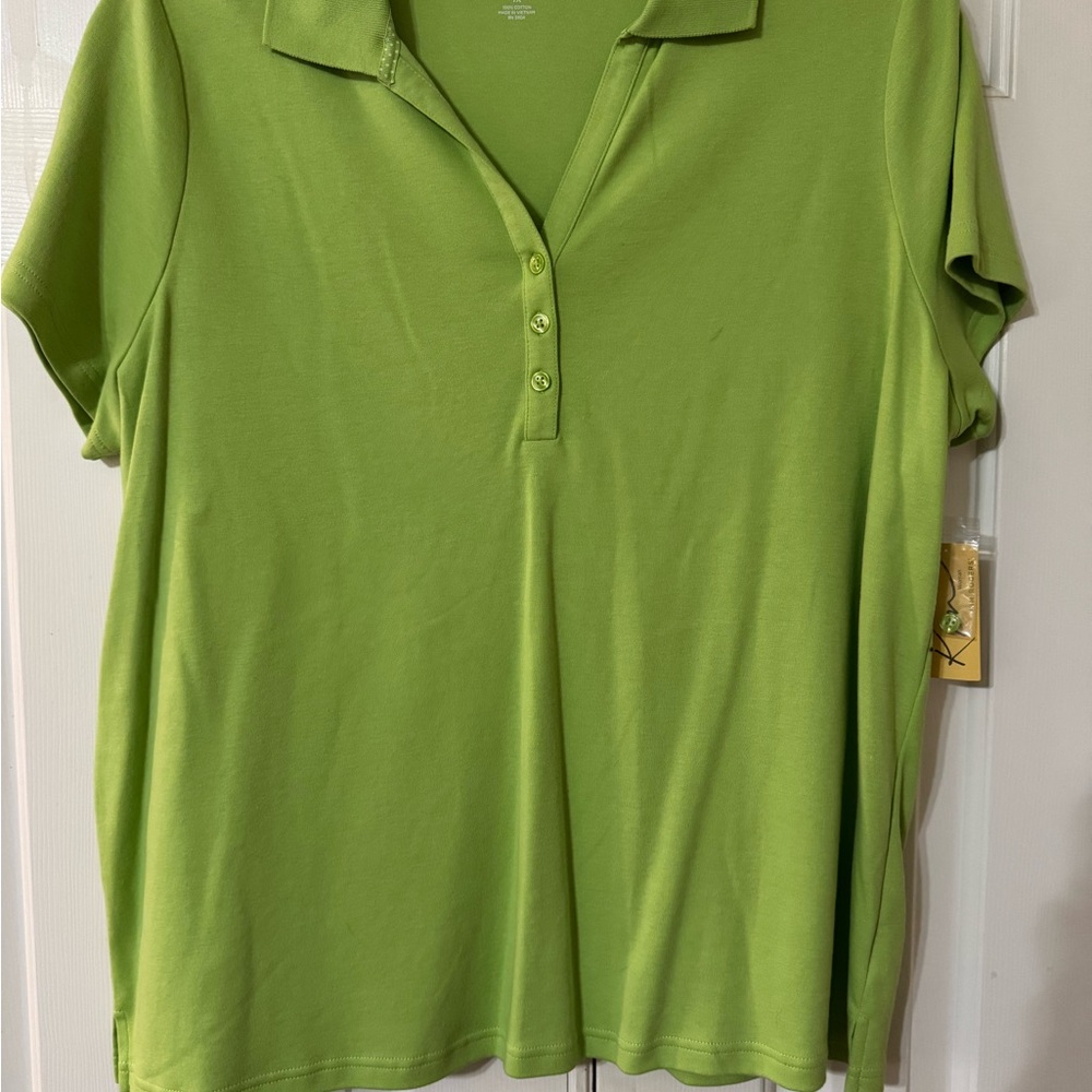 Kim Rogers Short Sleeve Top 1X NWT